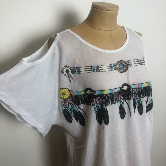 $FINAL$ [S] Wildfox Louise Feather Tee - Picture 5 of 7
